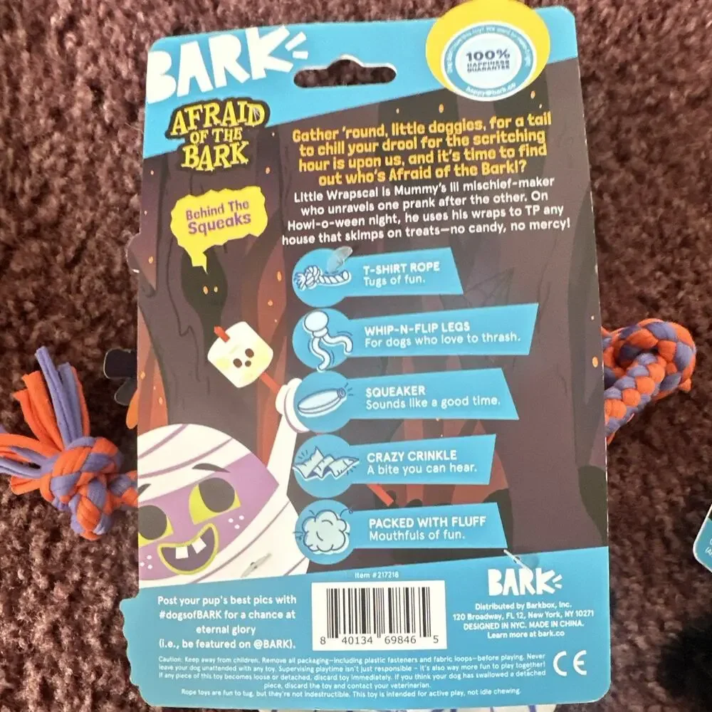 Bark afraid plush